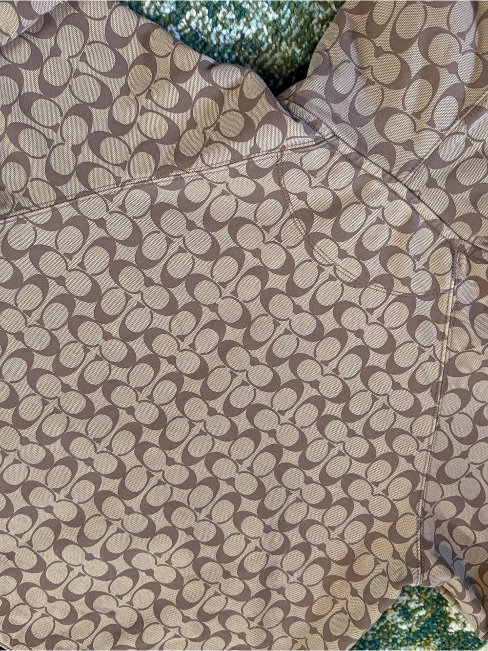 Coach Brown Khaki Signature Zip Hoodie - Picture 5 of 5